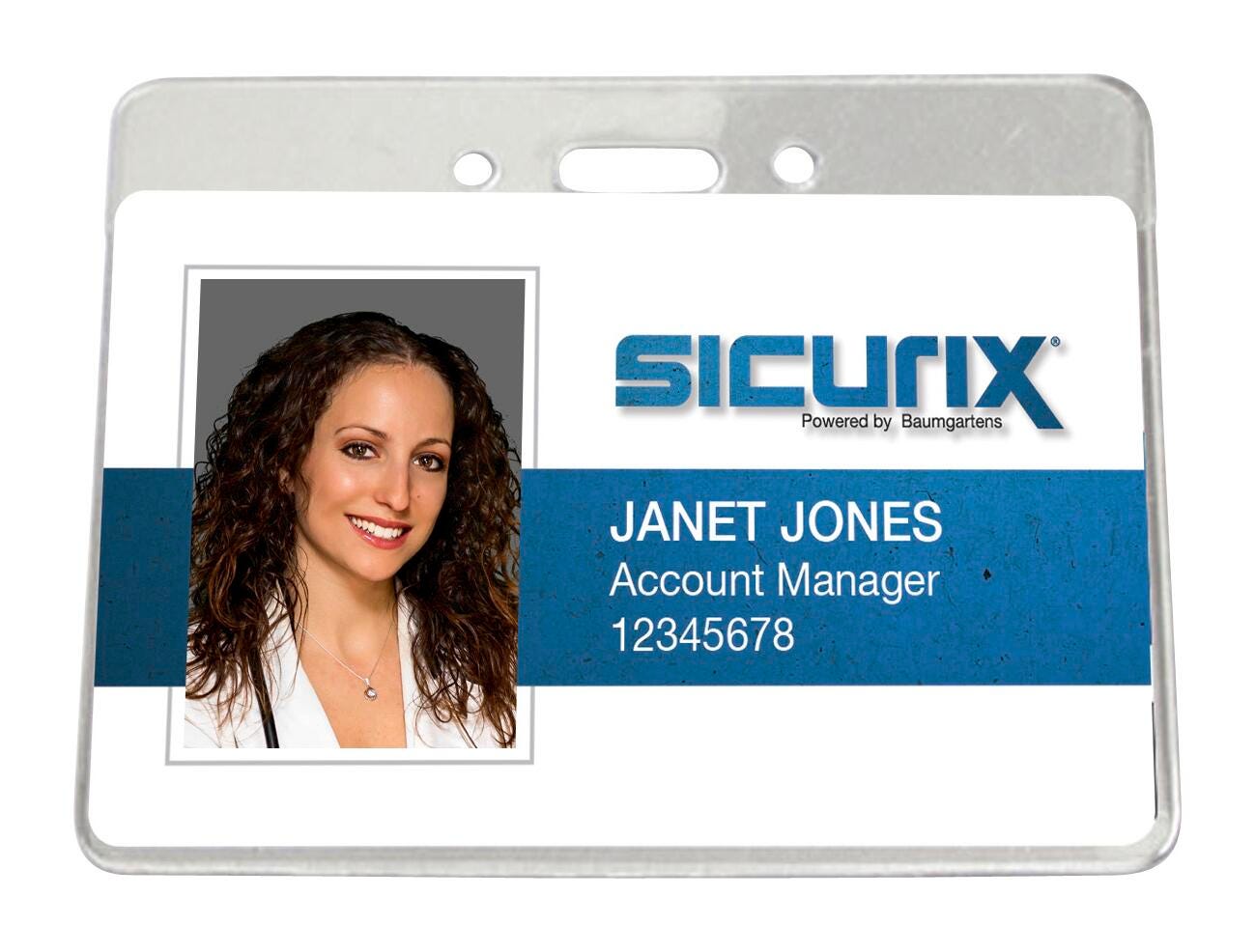 Baumgartens Sicurix Horizontal Government/Military Badge Holder, 3-7/8 X 2-5/8 in, Vinyl, Pack of 50 1403328